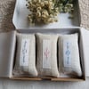 Set of 3  Mixed Lavender Grainsack Pillow 