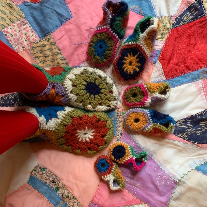 Image of Granny Square Slippers