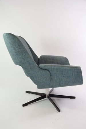 Image of Fauteuil Executive bleu chiné