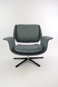 Image 4 of Fauteuil Executive bleu chiné