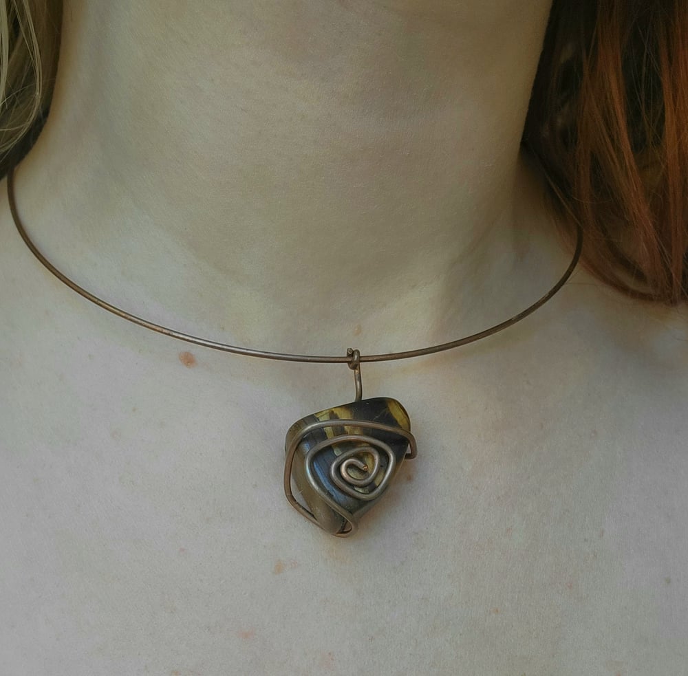Image of Tiger's eye choker 