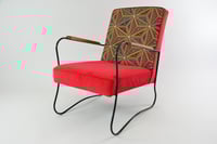 Image 4 of Fauteuil ethnique rouge fromboisé