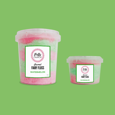 Image of Watermelon - Fluffy Crunch Fairy Floss (50g)