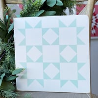Image 4 of SET of 4 - CHRISTMAS - 11" Wood Barn Quilts (OPTION 1)