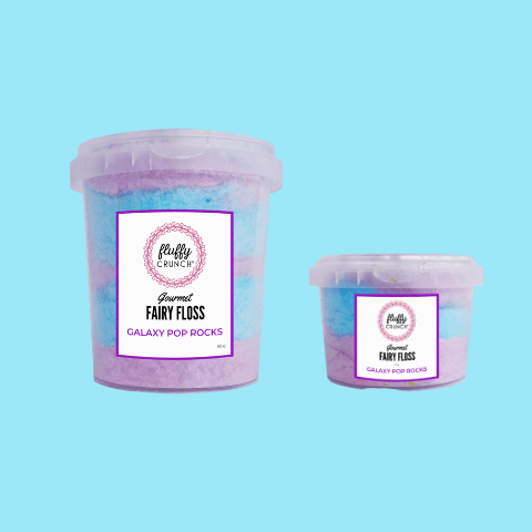 Image of Galaxy Pop Rocks - Fluffy Crunch Fairy Floss (50g)
