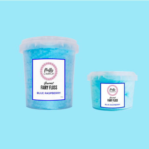 Image of Blue Raspberry - Fluffy Crunch Fairy Floss (50g)