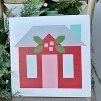 Image 2 of SET of 6 - CHRISTMAS - 11" Wood Barn Quilts