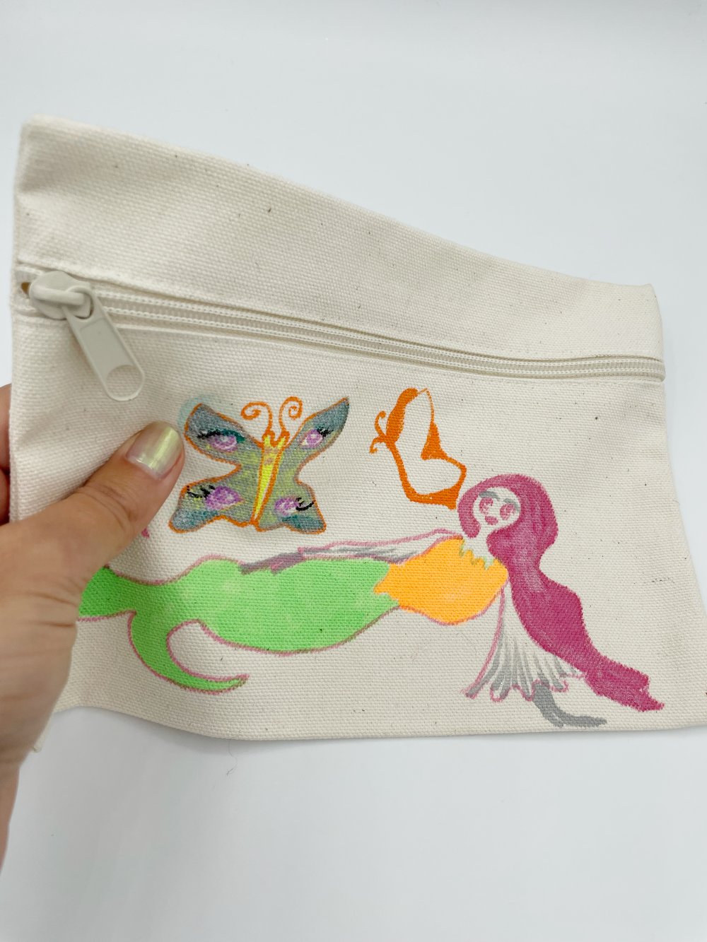 Image of Hand Drawn Cotton Pouches