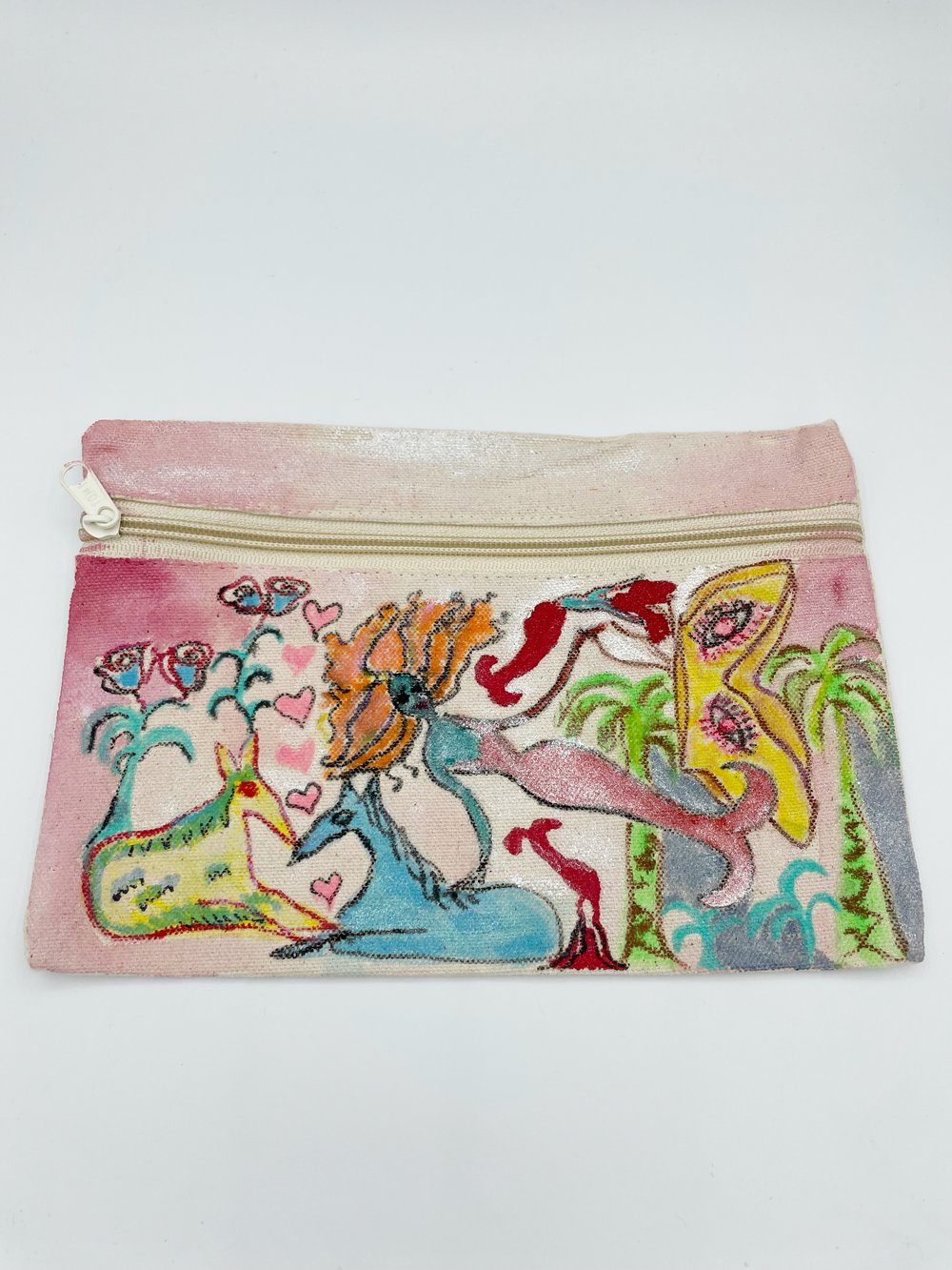 Image of Hand Drawn Cotton Pouches