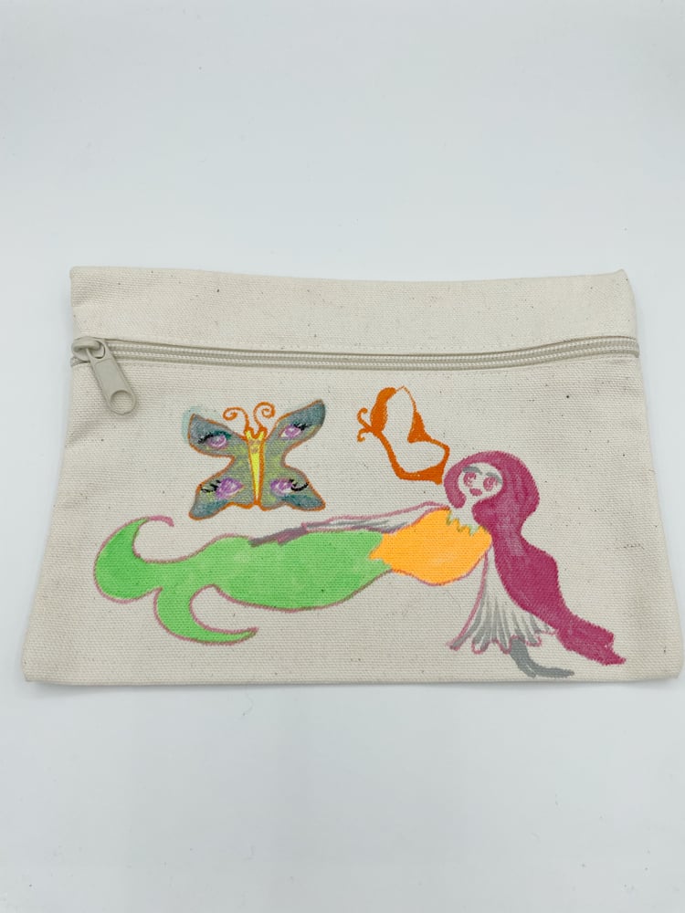 Image of Hand Drawn Cotton Pouches