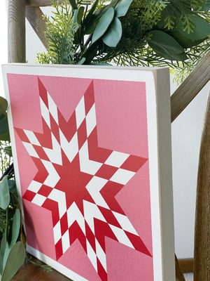 Image of Red Nantucket - NEW! Christmas Barn Quilt