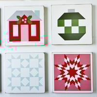 Image 3 of Red Nantucket - Christmas Barn Quilt