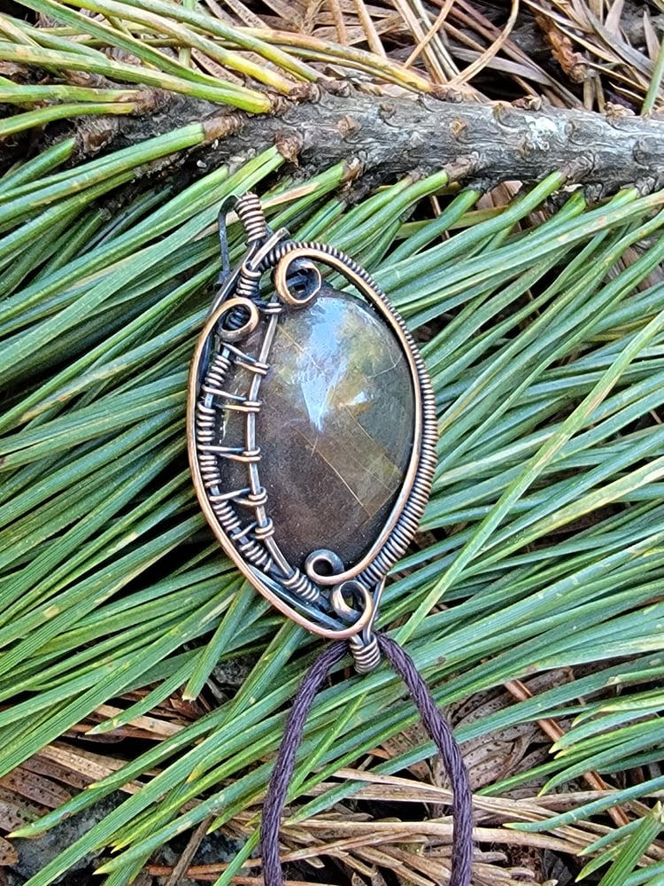 Image of Earth swirl pendant