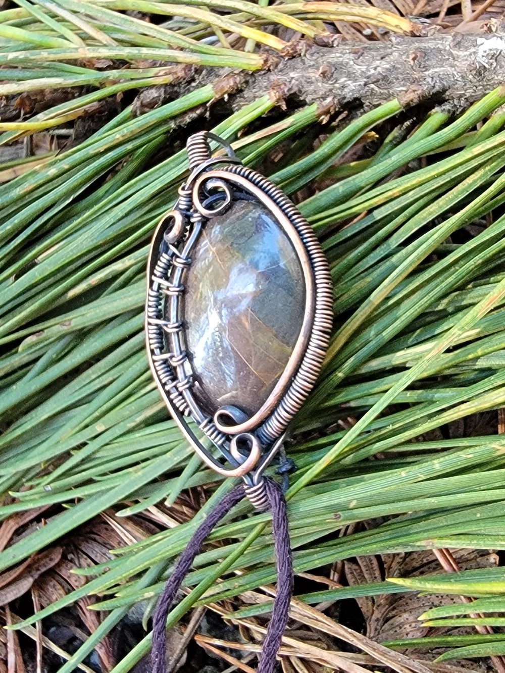Image of Earth swirl pendant