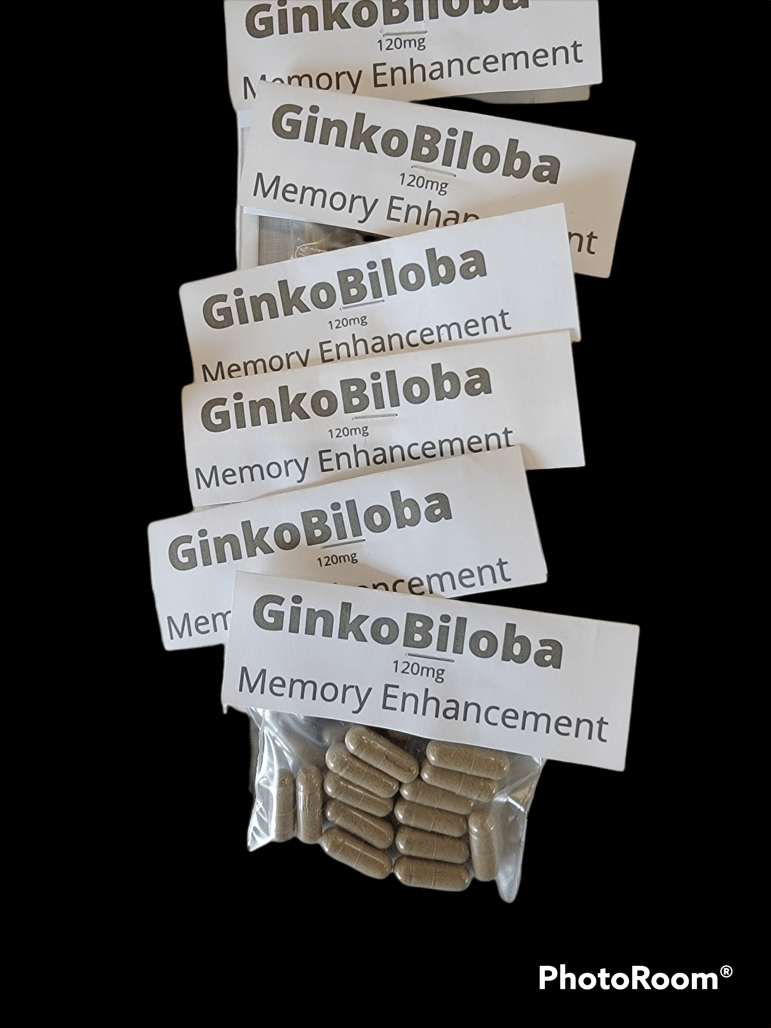 Ginkgo Biloba Gel Caps Memory Enhancement