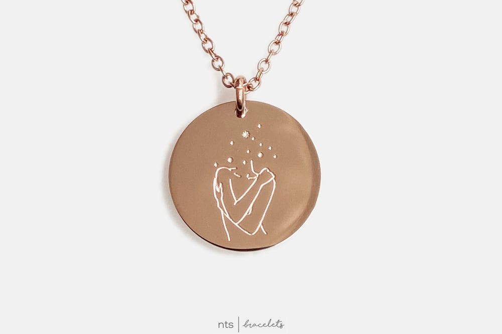 Image of SELF LOVE CLUB NECKLACE (Rose gold)