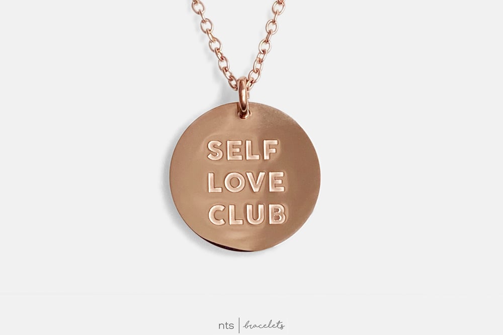 Image of SELF LOVE CLUB NECKLACE (Rose gold)