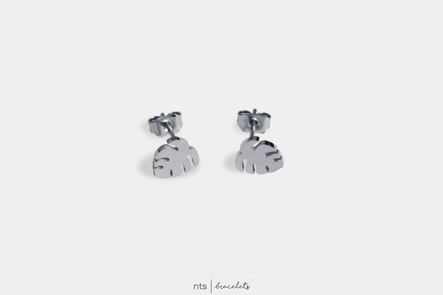 Image of LIMITED EDITION MONSTERA EARRINGS (Limited Edition + Silver)