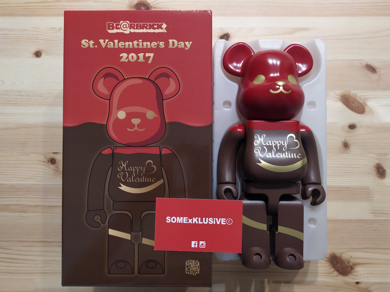 2017 Valentine BE＠RBRICK Chocolat Framboise Ver.400％