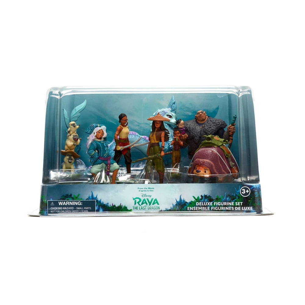 Disney Store Exclusive Raya And The Last Dragon Deluxe Figure Play Set 8pcs