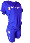 "Chingona" Biker Shorts Set ROYAL BLUE