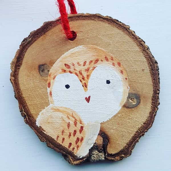 Image of Barn Owl Decoration - £5.50 or 3 for £15