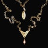 MOON RAY Necklace Chain with Various Pearls