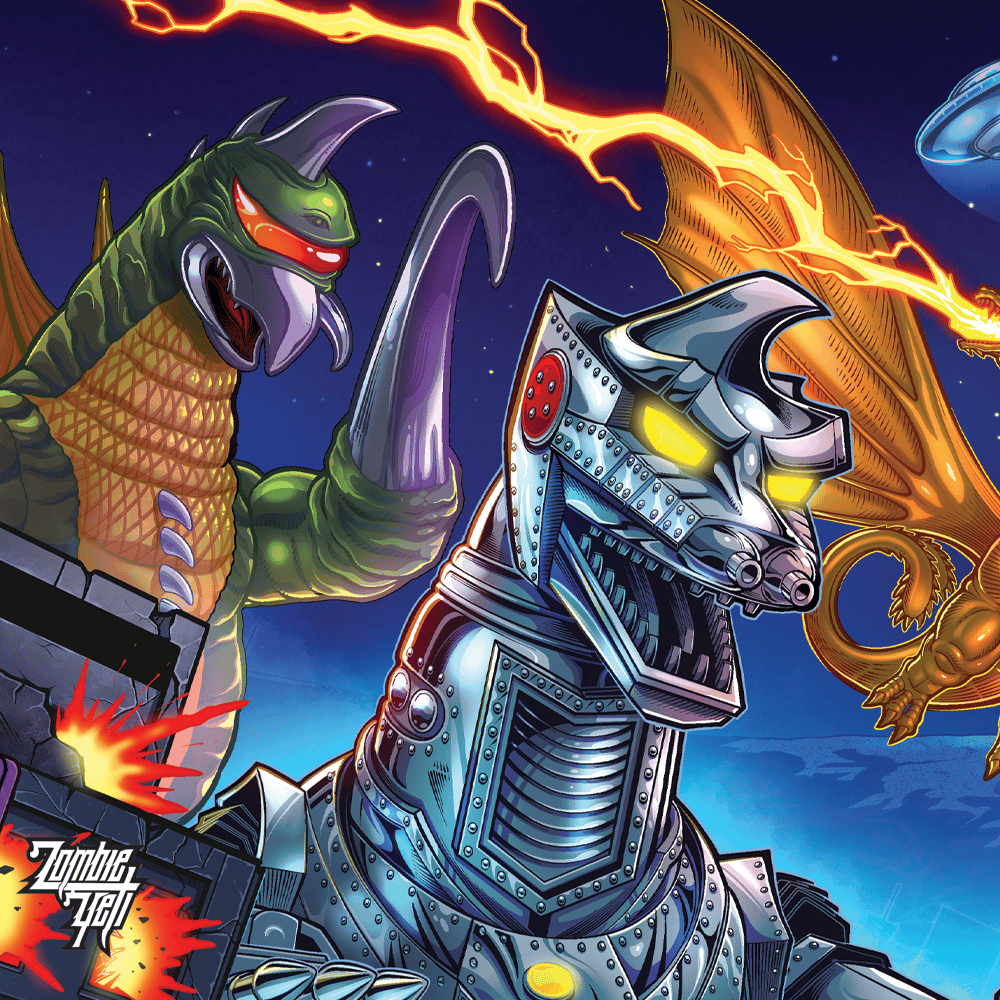 Image of Godzilla Pinball Signed Translites