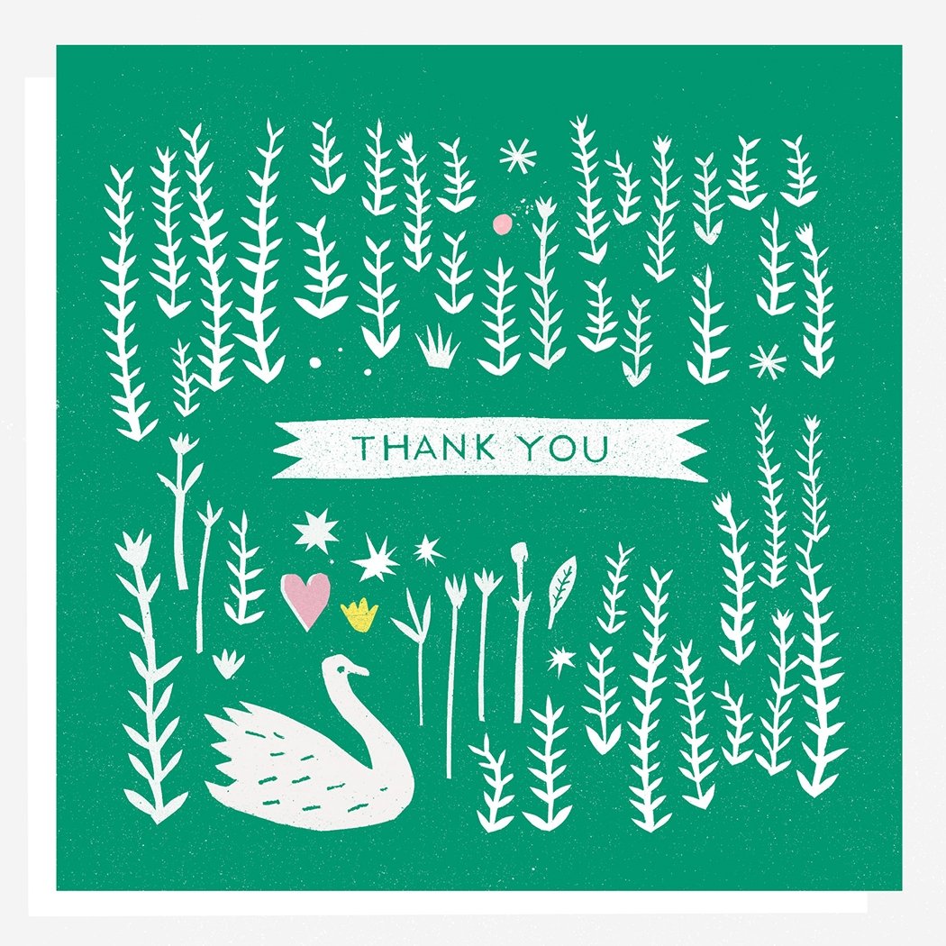 Image of Thank You Swan Card