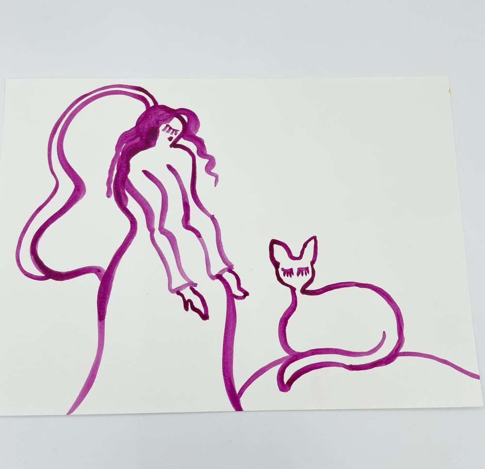 Image of Plum color Drawings 