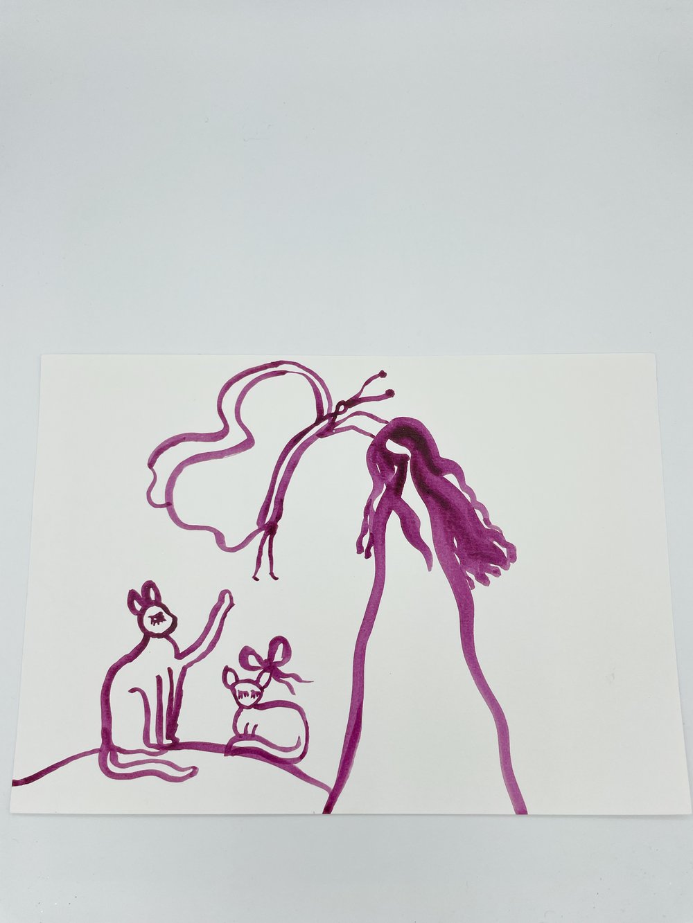 Image of Plum color Drawings 
