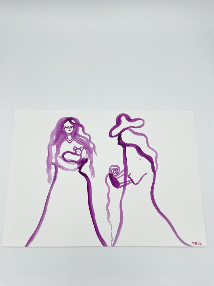 Image of Plum color Drawings 