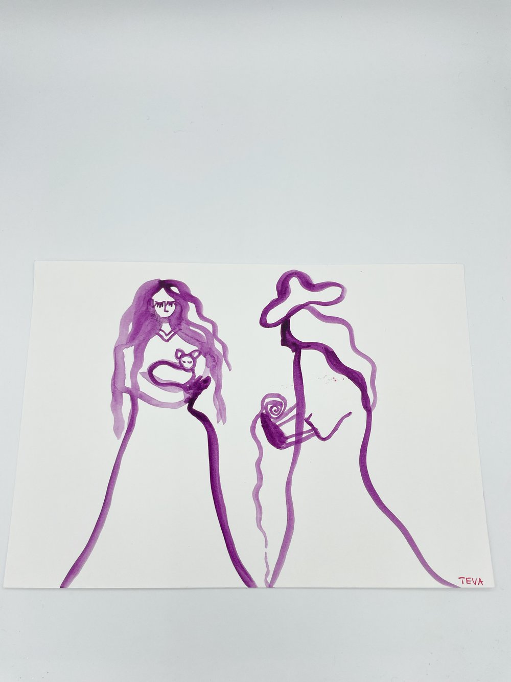 Image of Plum color Drawings 