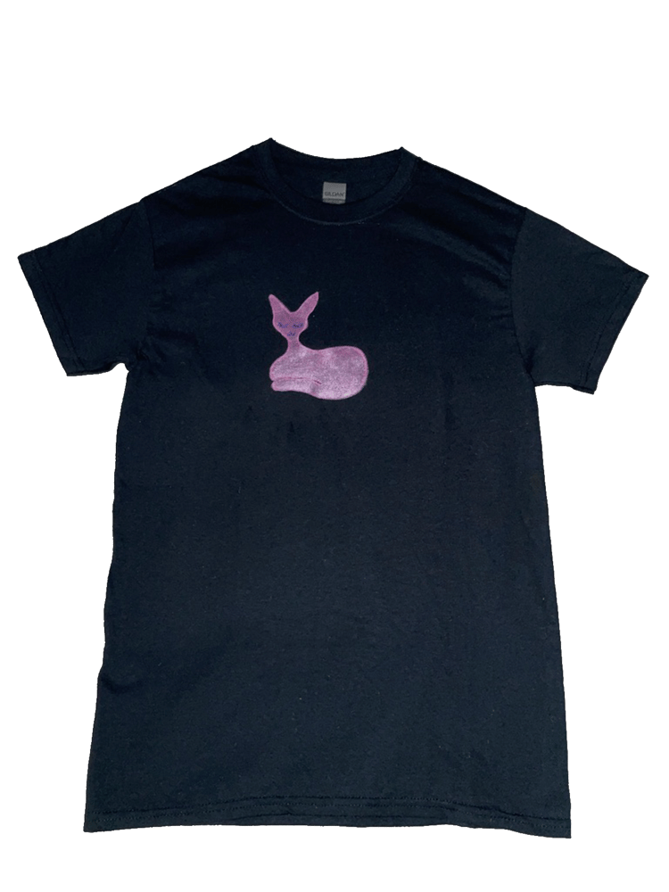 Image of Pink Metallic Cat Shirt