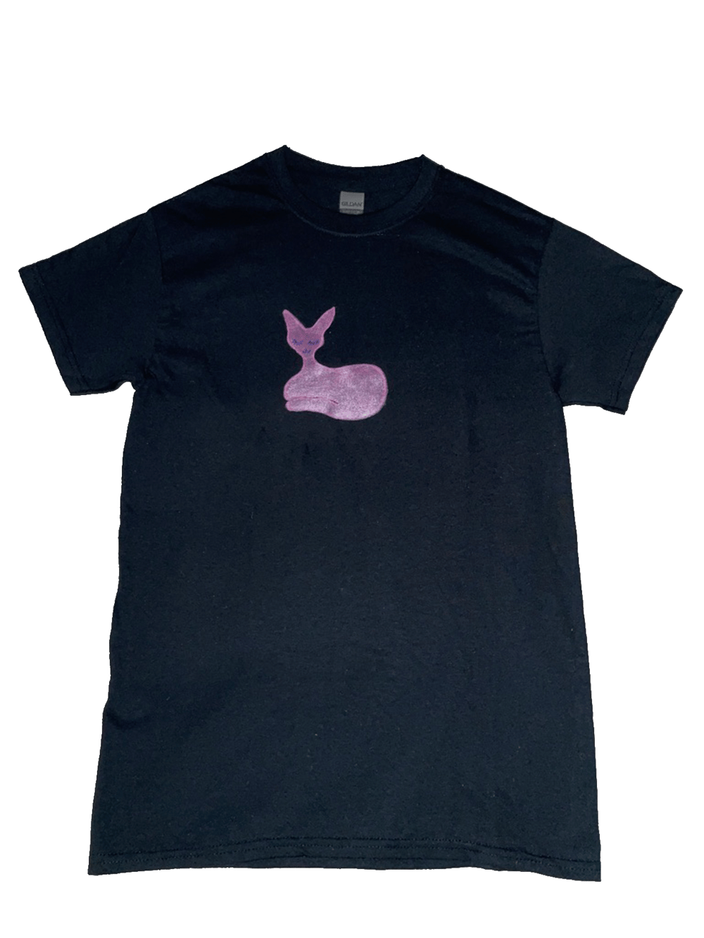 Image of Pink Metallic Cat Shirt
