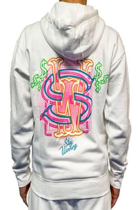 Image 2 of Stay Winning Westside Neon White Zip-Up Hoodie