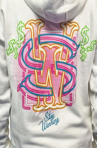 Image 3 of Stay Winning Westside Neon White Zip-Up Hoodie