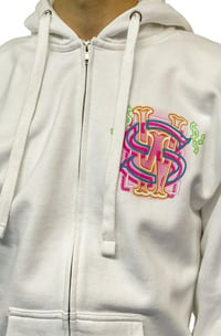 Image 4 of Stay Winning Westside Neon White Zip-Up Hoodie