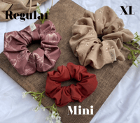 Image 2 of Cream Satin Scrunchie