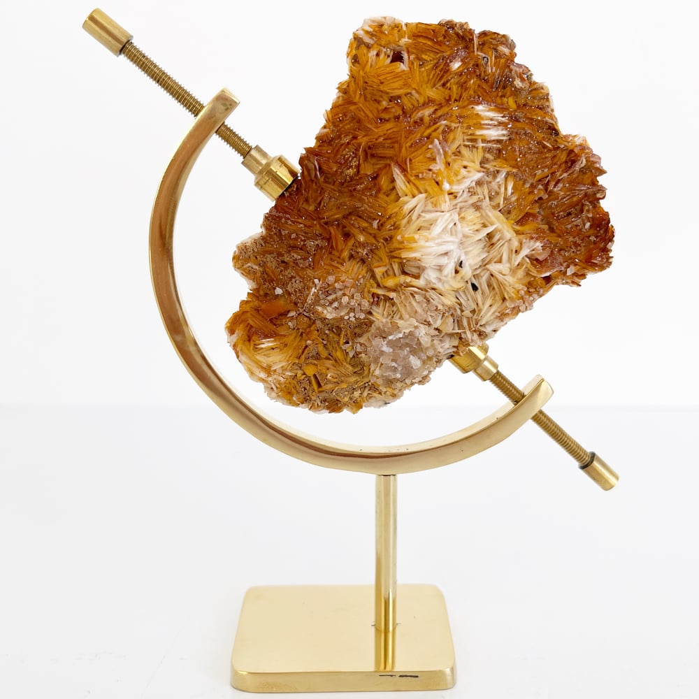 Image of Vanadinite/Barite no.67 + Brass Arc Stand