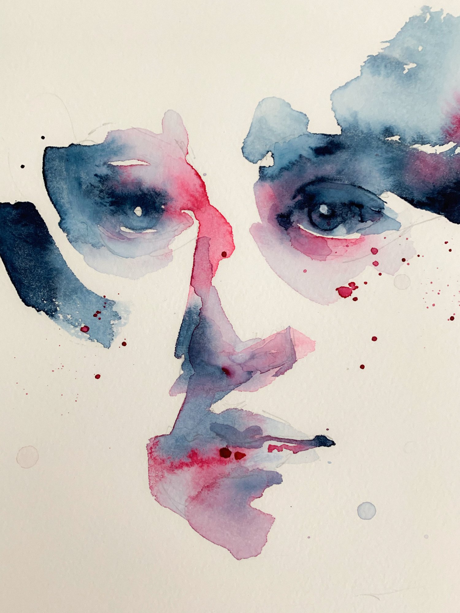 Agnes-Cecile style studies (42x30 cm)