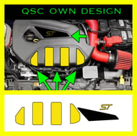 Image 1 of Fiesta Mk7/7.5 St engine cover sticker kit