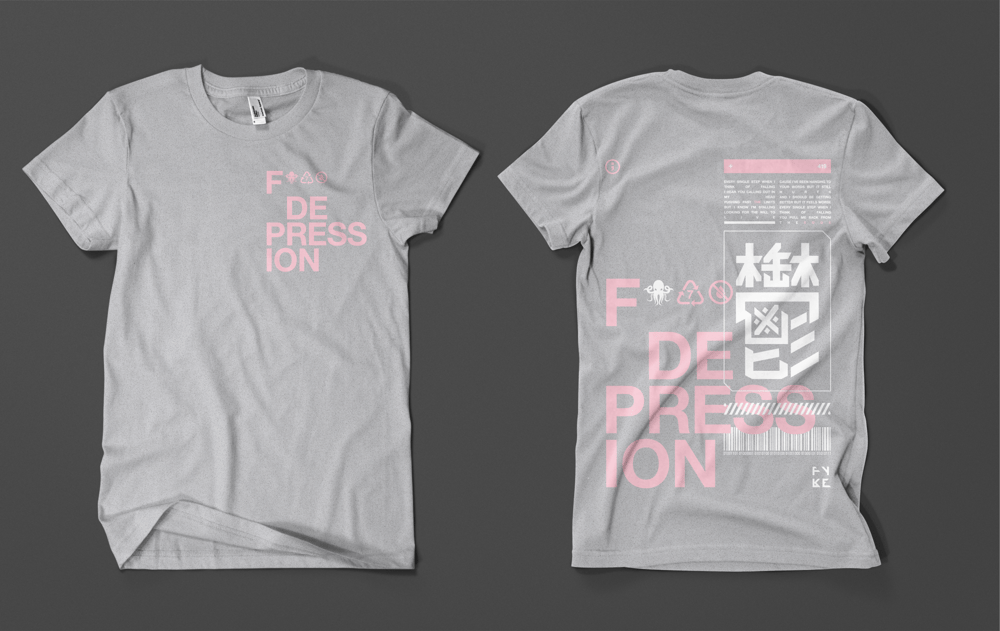 Image of LIMITED EDITION FIGHT DEPRESSION T-SHIRT