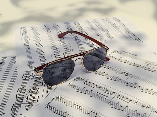 Image of "La plage" Sunglasses Chrome Black