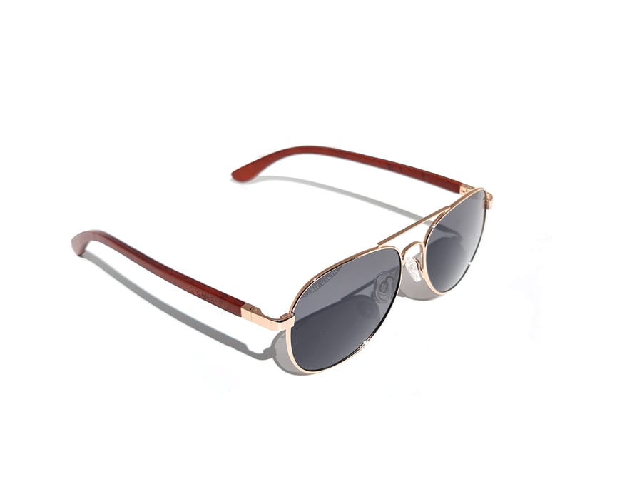 Image of "La plage" Sunglasses Chrome Black