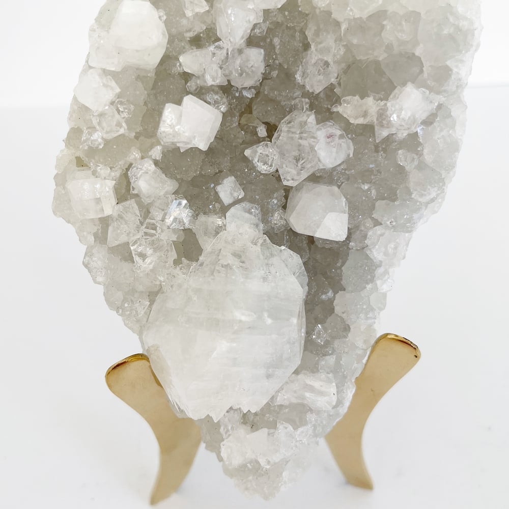 Image of Apophyllite no.183 + Brass Stand