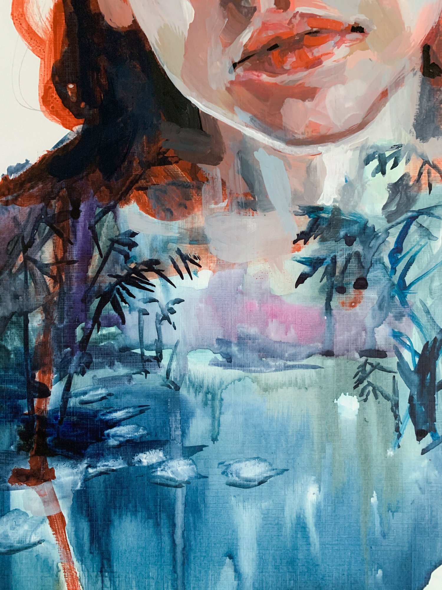 Agnes-Cecile lagoon (40x50 cm)