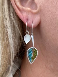 Image 3 of Falling Leaves Micro Mosaic Earrings
