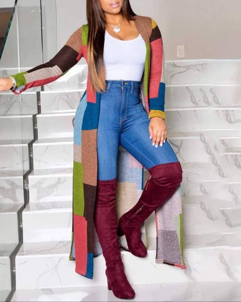 Image of COLORBLOCKED CARDIGAN