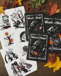 Black magic mini print and postcard packs